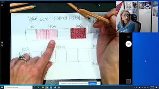 Colored Pencil Value Scale and Blending