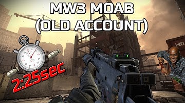 MW3 - 2:25sec MOAB on HARDHAT w/MP7