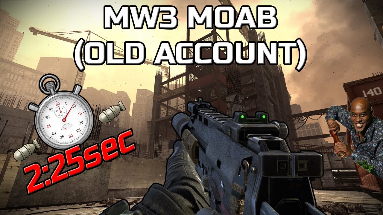 MW3 - 2:25sec MOAB on HARDHAT w/MP7