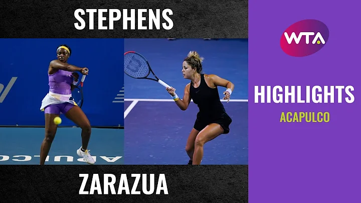 Sloane Stephens vs. Renata Zarazua | 2020 Acapulco...