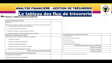 Quel est l'objectif du tableau de flux de trésorerie ?