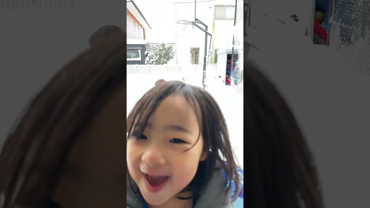 雪遊び☃️