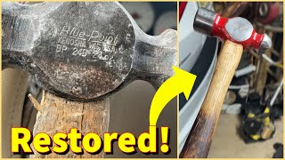 I Found This Hammer in the STREET! Lets Restore It. (BluePoint 24oz Ball Peen)