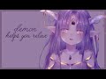Asmr  your cute inner demon helps you relax headpats ear cupping  guided meditation