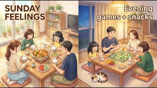 Relaxing Family Sunday Routine – Cleaning House, Cooking Lunch & Games | Anime Ambience screenshot 5