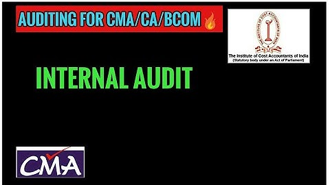 #Audit INTERNAL AUDIT || CMA INTER || BCOM(P/H)