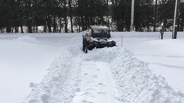 Rzr 900 Xp snow plowing