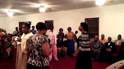 Pastor Sylvia McLendon singing with Sis Randy & Si...