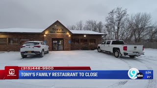 Your Stories Q&A: Is Tony's Family Restaurant closing?