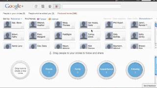 Google+ demo series 3 of 5 : screencast of circles