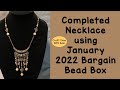 Finished Necklace with January 2022 Bargain Bead Box