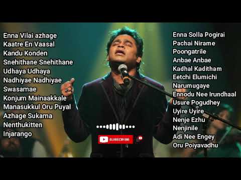 AR Rahman Top Hits Part 1  Tamil songs  AR Rahman Hits