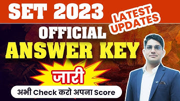 Rajasthan SET 2023 Official Answer Key Released | Raj SET Answer Key By Shiv Sir | Vision JRF