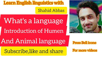 Introduction to Language by Shahid Abbas