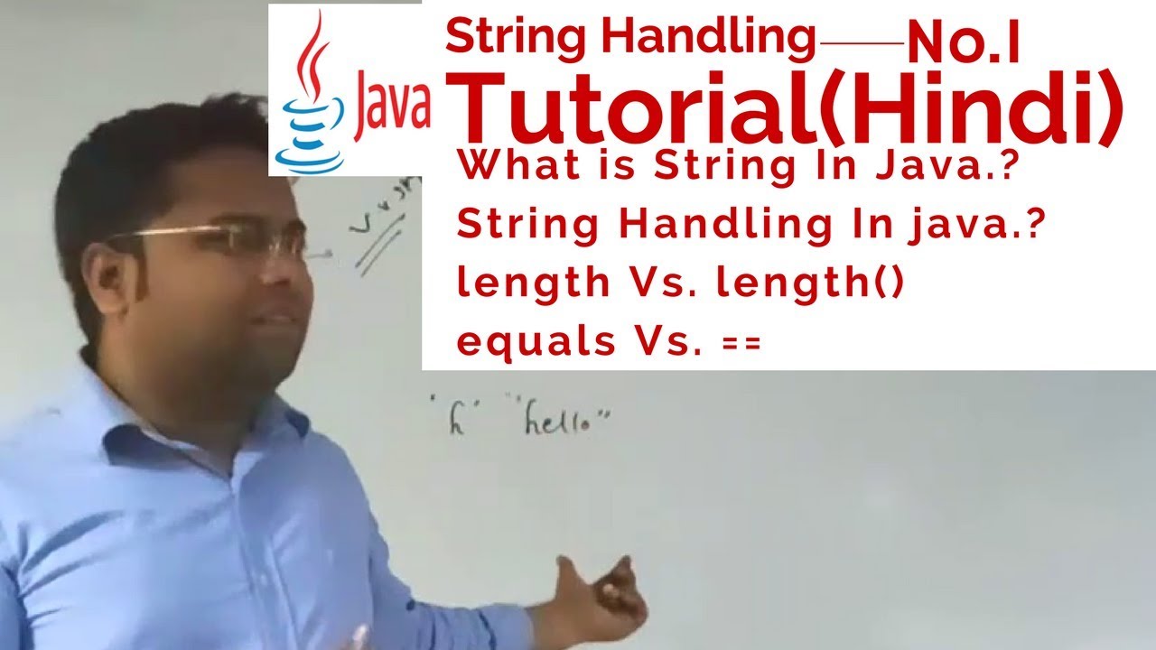 String Handling In Java Tutorial-01 - YouTube
