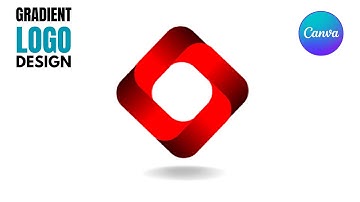 How to Create gradient logo in canva ? | Canva Swirl Logo Design lHow to make a Logo in canva