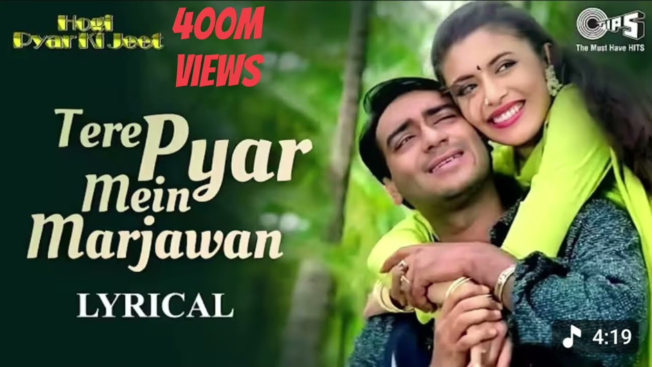 Tere Pyar Mein Marjawan Lyrics Video | Romantic Song | Full HD |New song 2026 | Ajay dewgan 