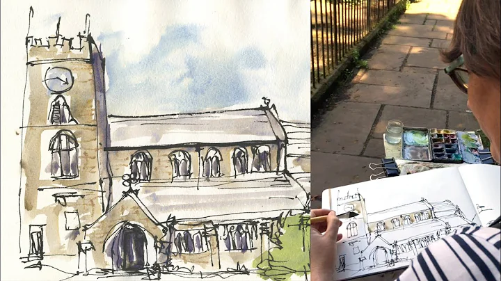 Sketching Haworth Church