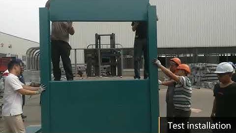 Noise barrier Test installation