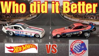 Who did it better ?? Chevy Monza Funny Car Action vs. Hot Wheels.