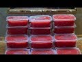 Как заморозить томатный сок  на зиму для борща Любимая усадьба