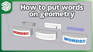 3 Ways to Put Text on (non-flat) Things in SketchUp