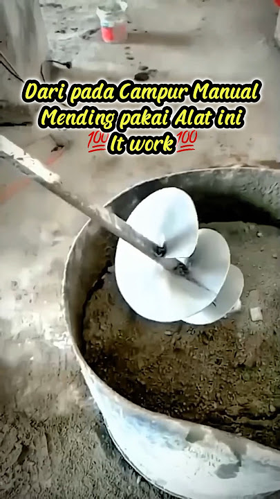 Alat Mixer Adonan Semen dan Pasir #construction #beton #smart #unik #amazing #cool #shorts