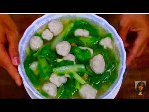 Family Healthy Food, How To Make Fresh Fish Ball Soup With 