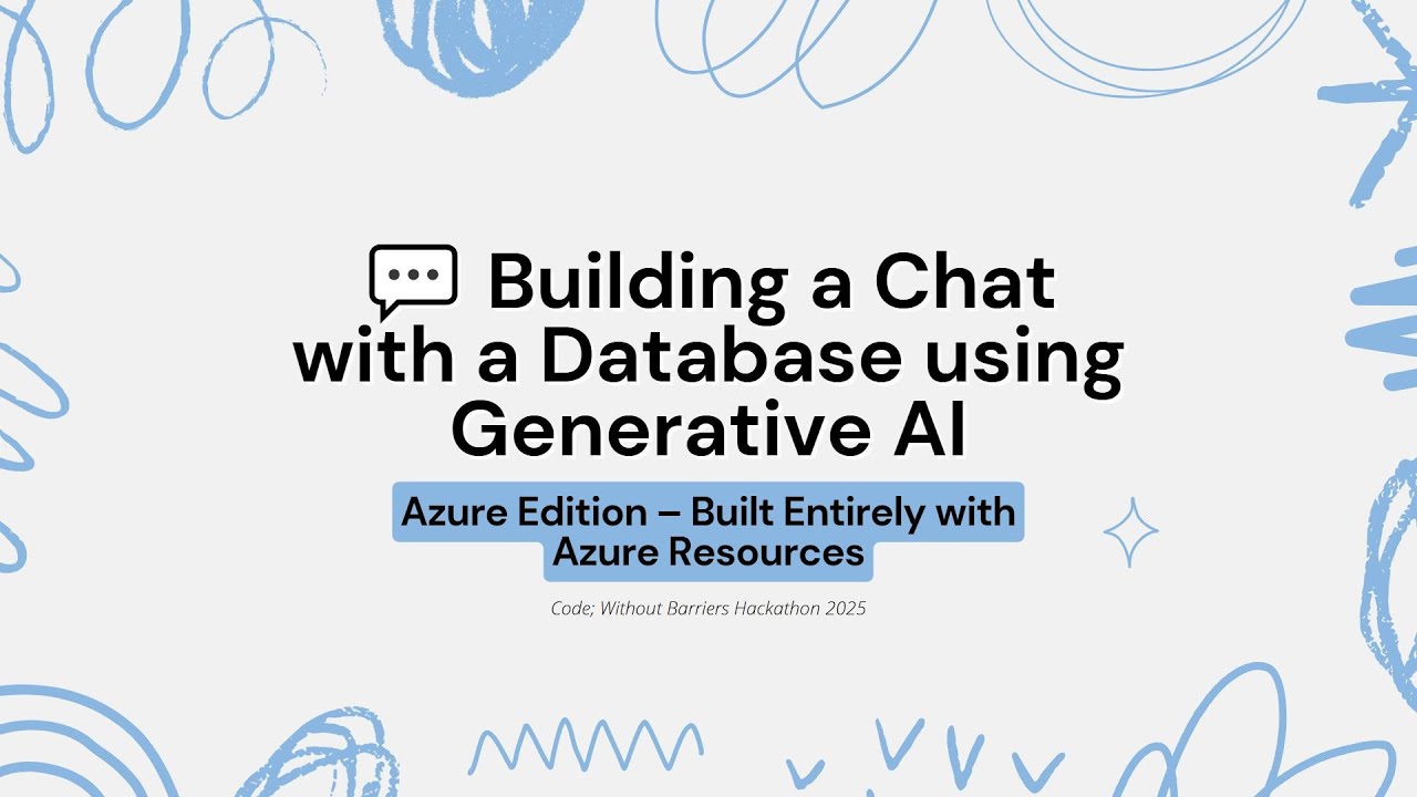 Building a Chat with a Database using Generative AI (in python) - YouTube
