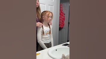 Mornings With my girls🩷🩷 #hairstyle #morningroutine #grwm #hair #shorts