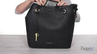 Calvin Klein Gabrianna Unlined Solid PVC Tote SKU: 9161574 - YouTube