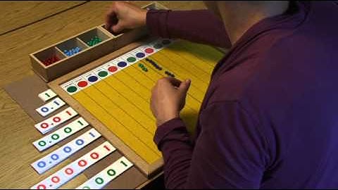 Decimal Board and Cubes - Addition (Montessori Elementary Math)