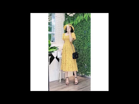 Cắt đầm maxi cổ vuông tay phồng 💋💋💋 | hướng dẫn may đầm maxi dự tiệc