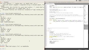 pyroot tutorial 01 (continue) -- Basic Fit