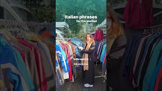 🛍️🇮🇹 Going to an Italian market? #LearnItalian #ItalianForTravel #ItalianVocabulary #StudyItalian