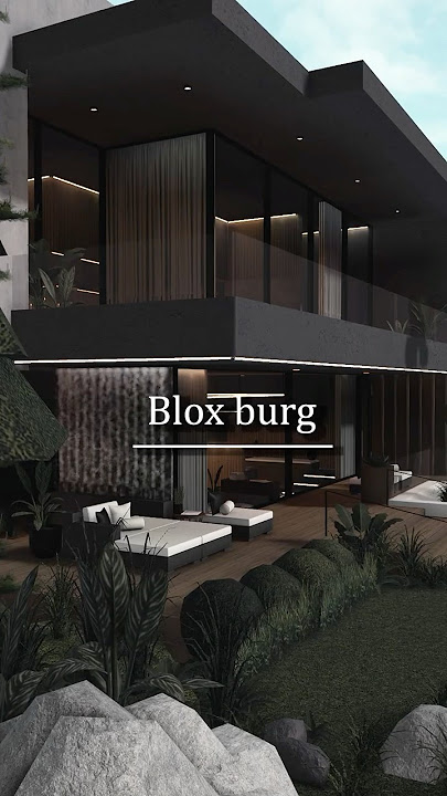 Bloxburg Speed Build Modern Luxury Forest House #bloxburg #roblox #welcometobloxburg