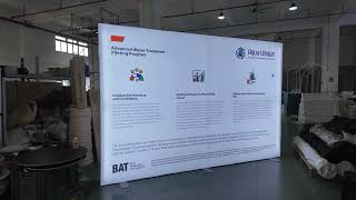 Commercial Durable Aluminum Frame SEG Lightbox with Tension Fabric Graphics Rectangle Shape Lightbox