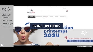 FAQ Transformer un devis en commande