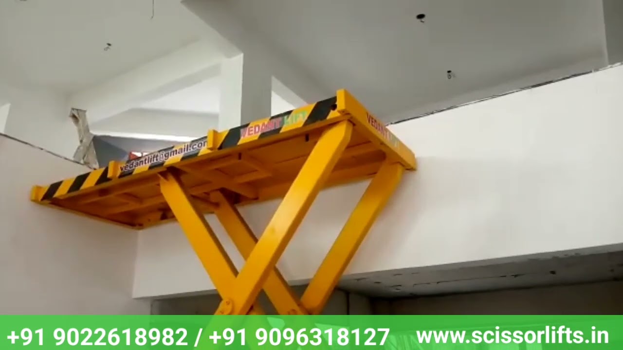 Ac porated pit Mounted scissor lift Table