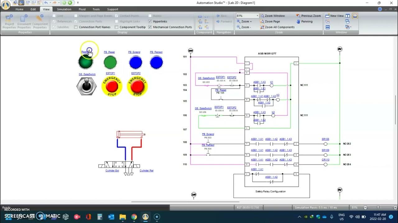 Automation Studio Dual Channel Safety Circuit. YouTube