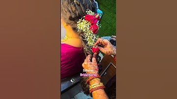 Bridal Hairstyle #hair #hairstyle #makeup #bridal #shortvideo @Sikha
