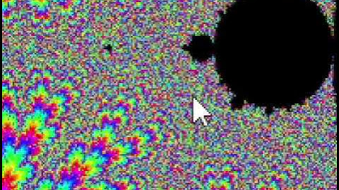 Mandelbrot Zoom 200x150 resolution 50000 iterations