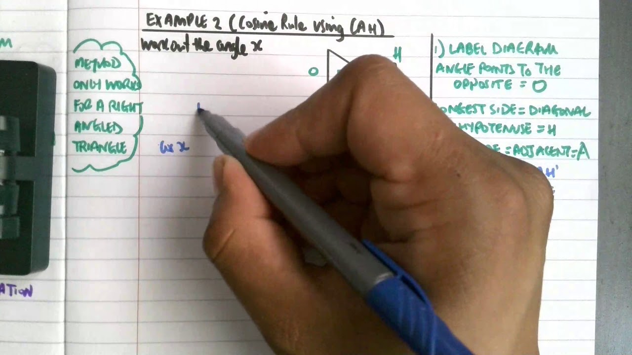 CAH finding angles example 2 | gcsemathsexamples - YouTube