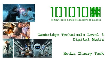 Cambridge Technicals Level 3 - Digital Media: Media Theory Task