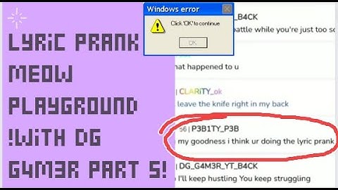 Lyric Prank in Meow Playground PART 5!「 Meow playground Vlog」