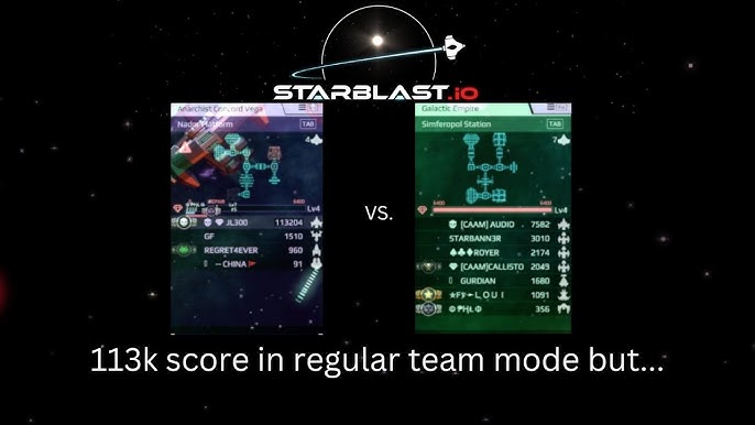 Starblast.io - Team mode in STARBLAST END Game Mechanics Healing Lasers-  This is a new mechanic added to team mode that changed the way many people  played the game! This update made