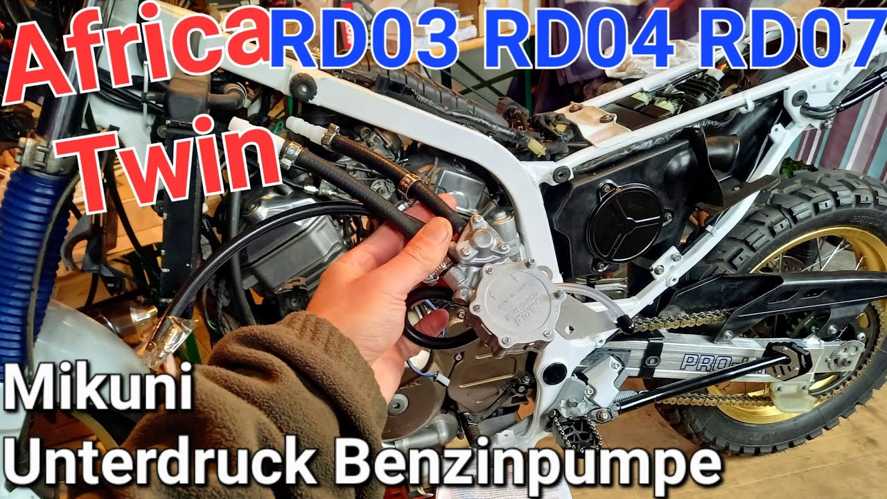 Mikuni Unterdruck Benzinpumpe 🛠 Honda Africa Twin XRV 650 XRV 750 RD03 RD04 RD07 #selbermachen