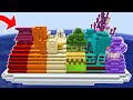 I built a biome in every color in hardcore minecraft