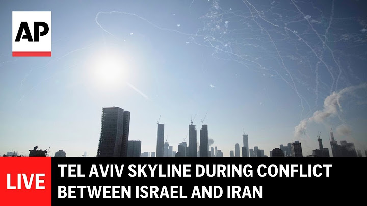 LIVE: Tel Aviv skyline during conflict between Israel and Iran