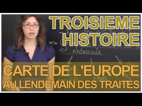 La Carte De Leurope Au Lendemain Des Traités Histoire 3e Les Bons Profs